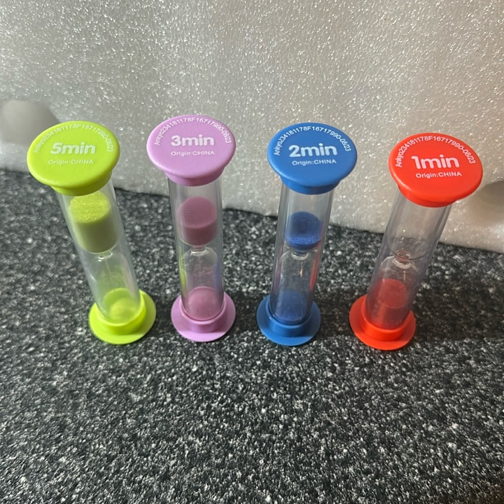 Colorful Sand Timers Set of 56